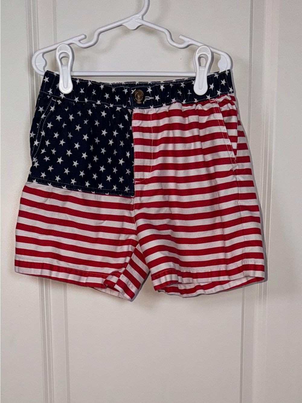 chubbies Kids Patriotic Star & Stripe Shorts - Red, White, Navy